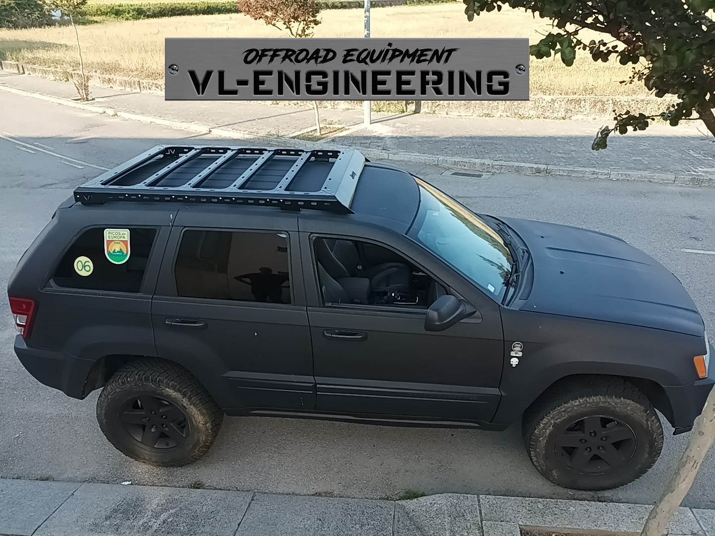 Grade de tejadilho Grand Cherokee WK (alumínio de 5mm) - Image 2