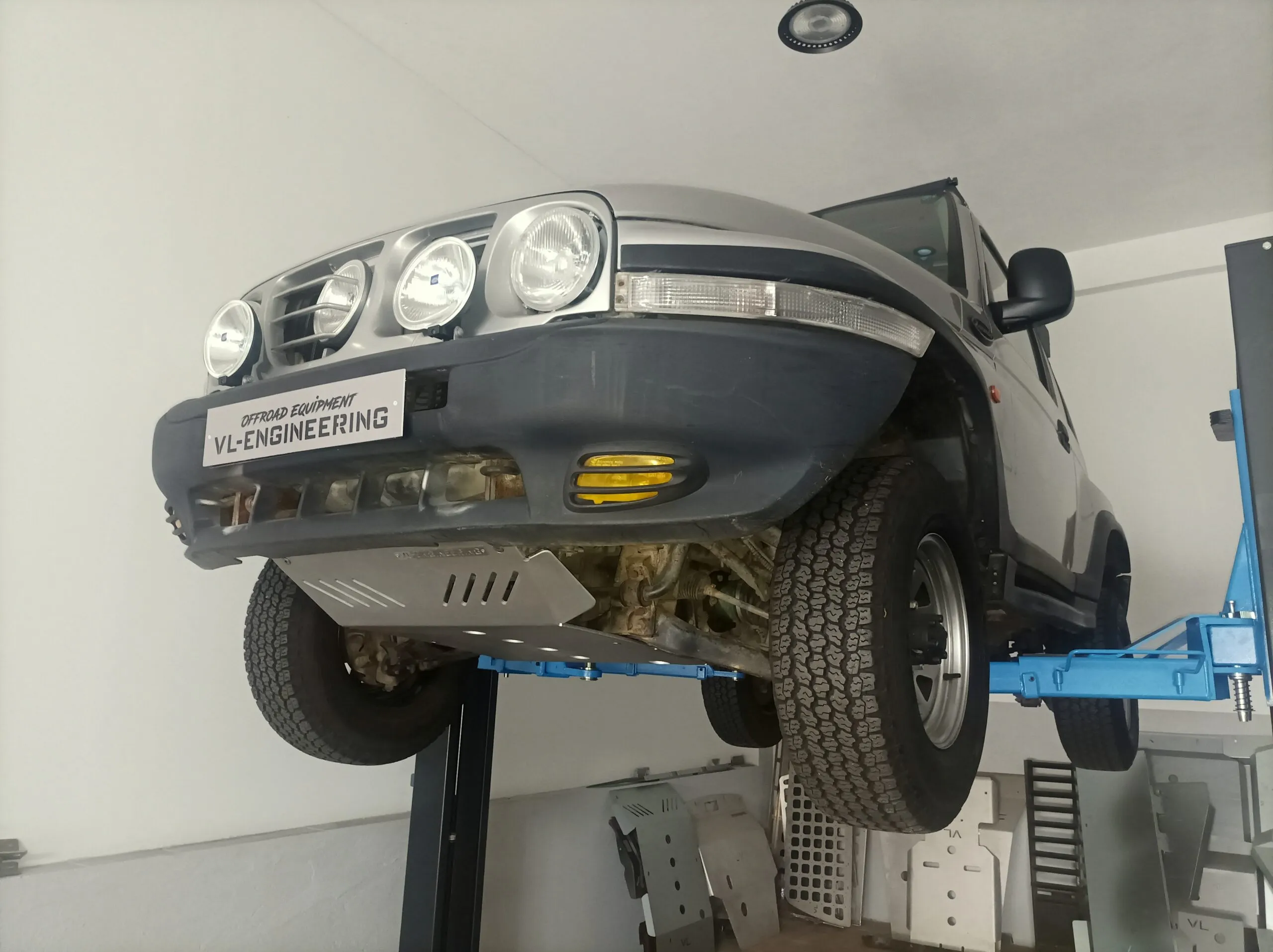 Proteção frontal Ssangyoung Korando em chapa de 8mm