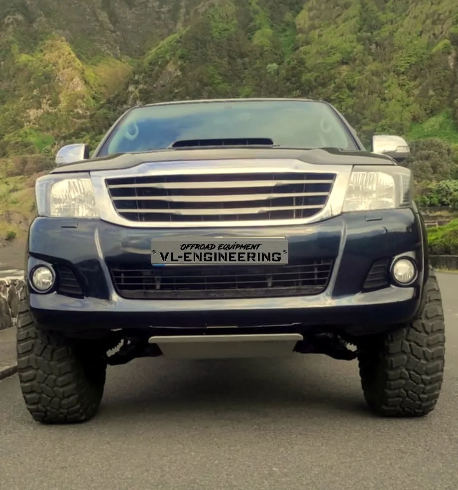 Protecção frontal Hilux > 2007 (8mm) – Opção exterior ao pára-choques