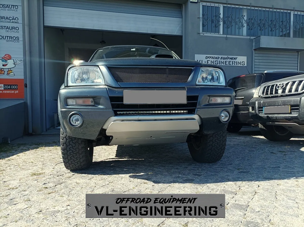 Protecção frontal L200 Strakar 2001/2005 – Opção dobrar pára-choques em 8mm
